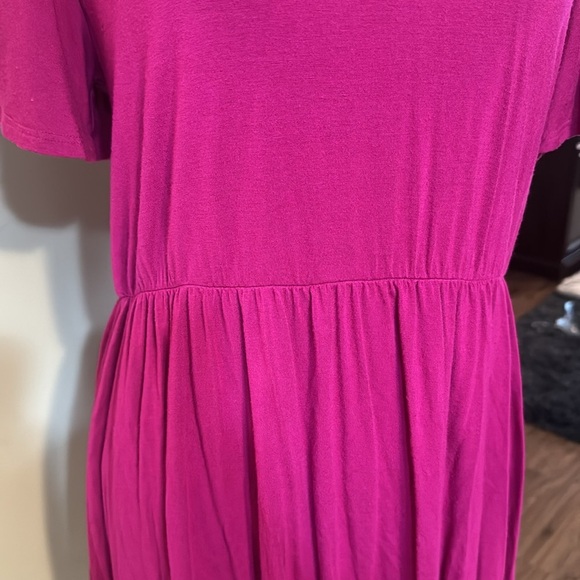 Pink Perfect Peach Peplum Style Top - Size Large - Picture 3 of 7